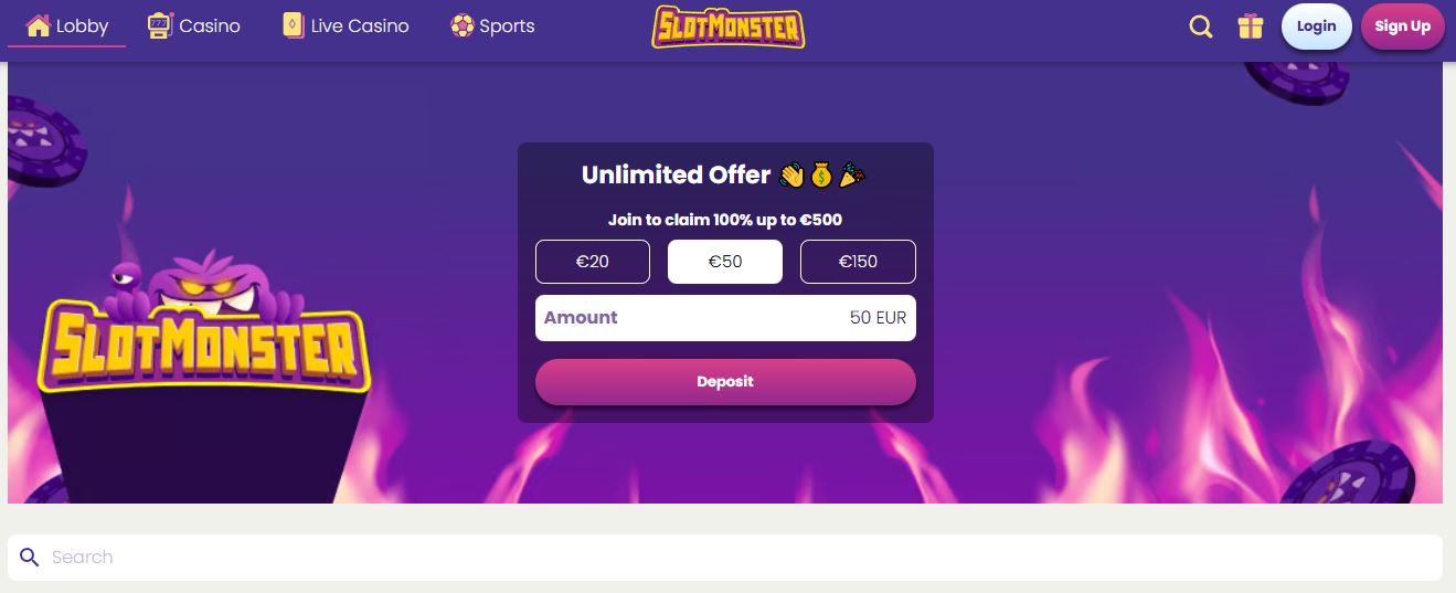 Claim unlimited welcome bonus up to €500