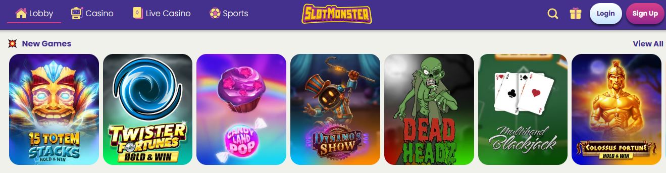 Play newest slot games and jackpots